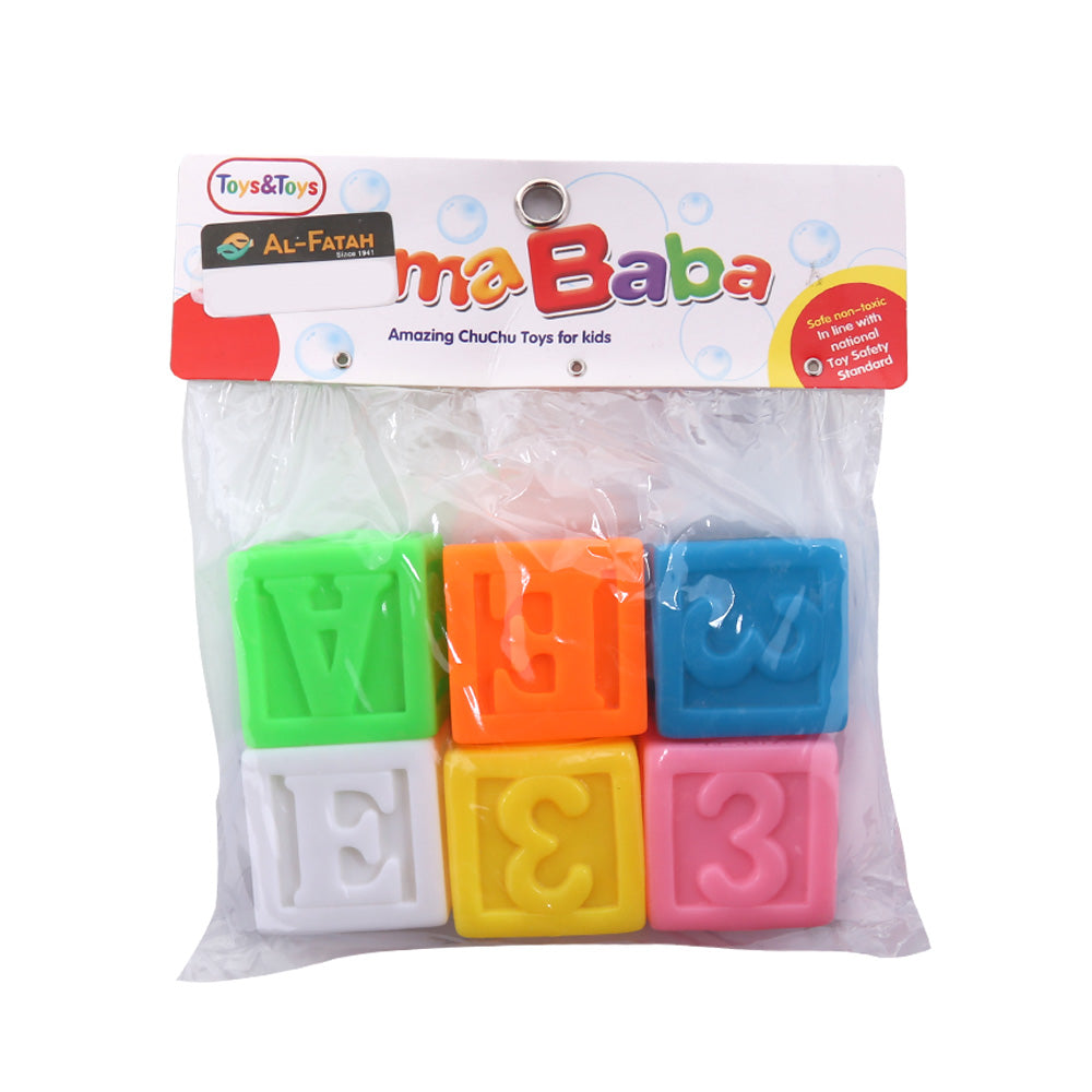Bl07-6 Mama Baba Chuchu Numbers 6Pc A.I (0 To 36+Month) Default Title - MamasJan Toys