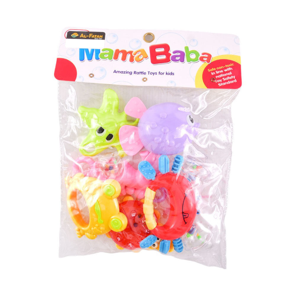 RA-05 RATTLE SET 6PCS IN PVC HST Default Title - MamasJan Toys