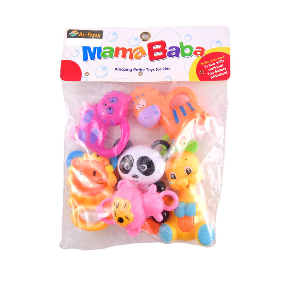 RA-06 MAMA BABA RATTLE SET 6PC (+0M) A.I Default Title - MamasJan Toys