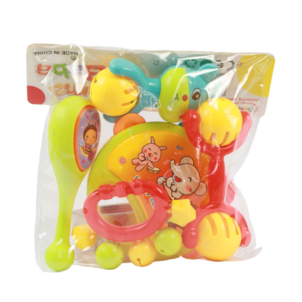 RA-07 MAMA BABA RATTLE SET 5PC (+0M) A.I Default Title - MamasJan Toys