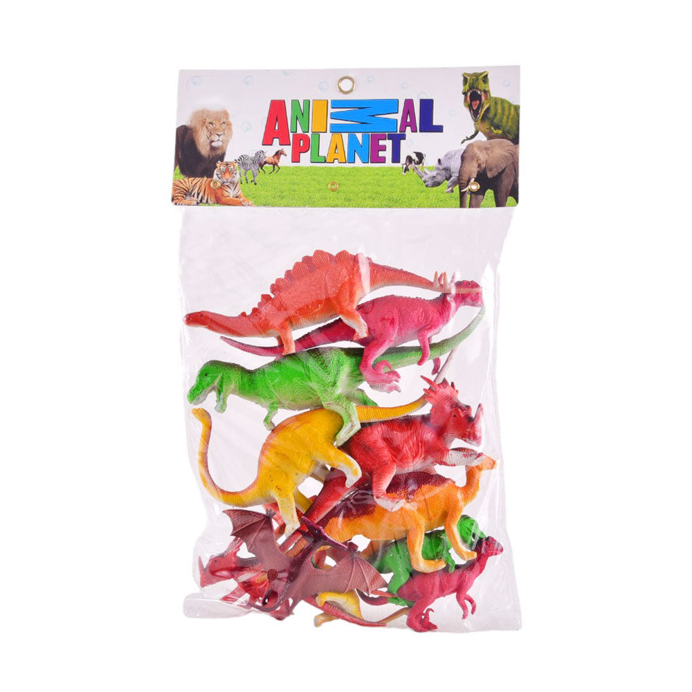 AL-07 DINOSAUR SET 10PCS IN PVC Default Title - MamasJan Toys