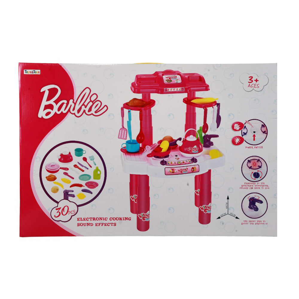 KS-2 KITCHEN TROLLY BARBIE A.I (3+ YEAR) Default Title - MamasJan Toys