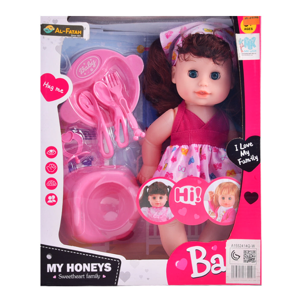 58443 BABY DOLL WITH ACC D Default Title - MamasJan Toys