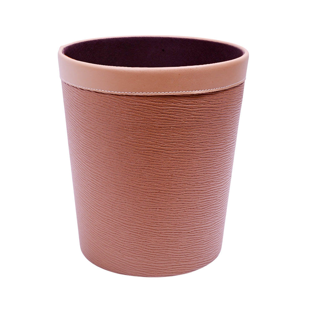 DUSTBIN LEATHER IR 7296-4 Default Title - MamasJan Décor