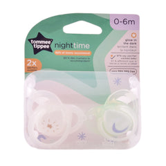 TOMMEE TIPPEE NIGHT TIME PACIFIERS 0-6M 2 PC 533465 Default Title - MamasJan Grocery Nonfood