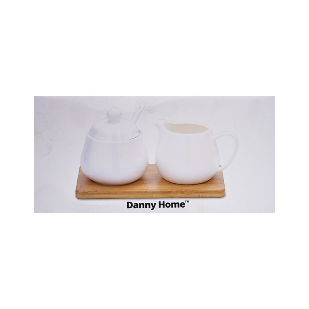 MILK & SUGAR POT SET 2PC DANNY HOME BW20-111 Default Title - MamasJan Crockery