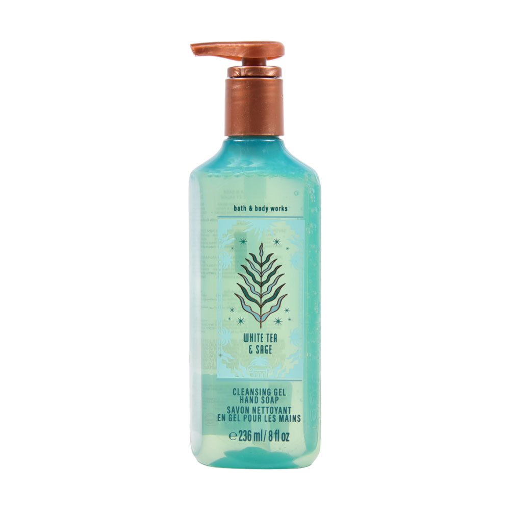 BBW WHITE TEA & SAGE CLEANSING GEL HAND WASH 236ML Default Title - MamasJan Makeup