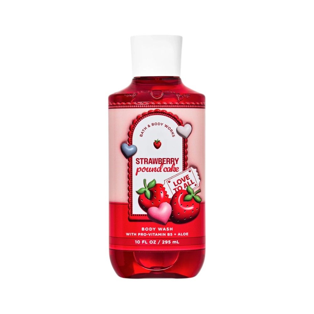 BATH & BODY WORKS STRAWBERRY POUND CAKE BODY WASH 295 ML Default Title - MamasJan Makeup