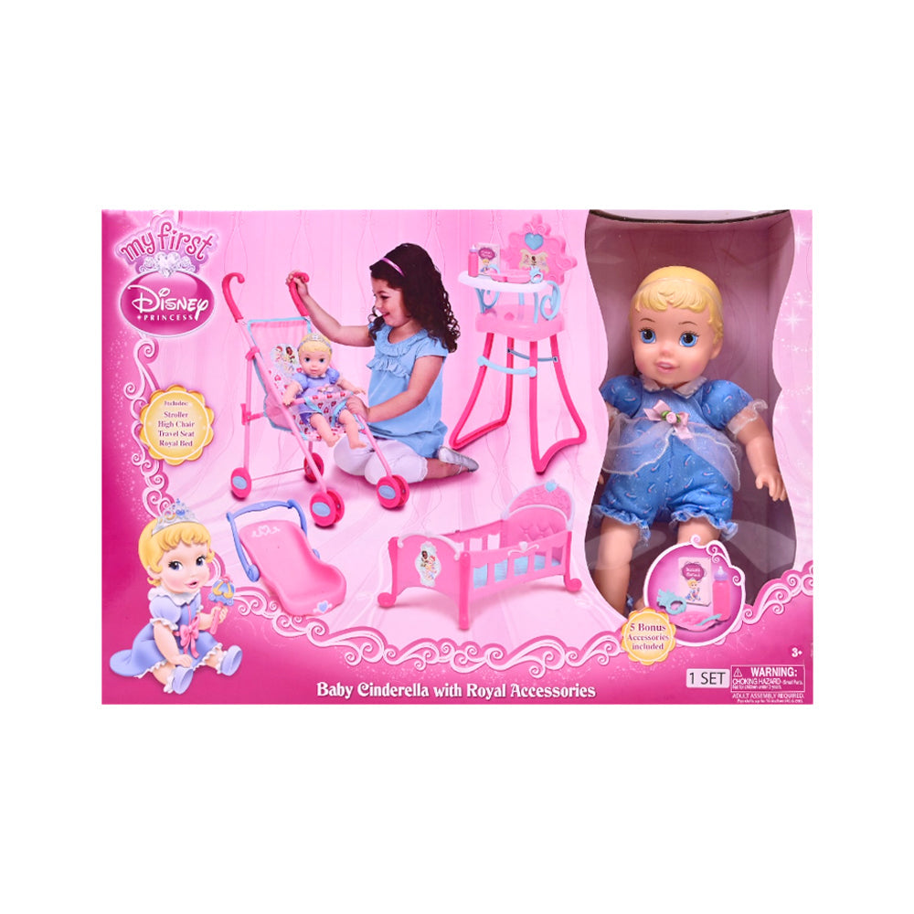 76267 DISNEY BABY DOLL W-STROLLER A.I Default Title - MamasJan Toys