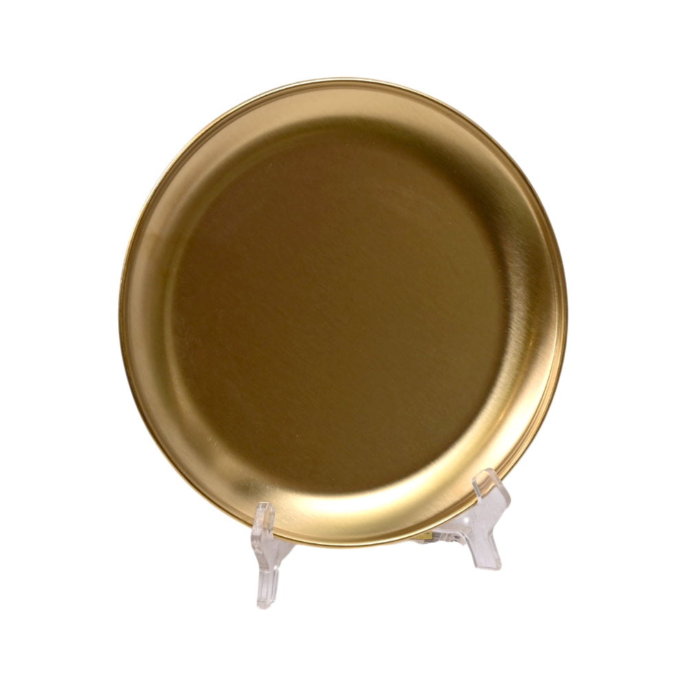 TRAY STEEL GOLDEN ROUND 5213 Default Title - MamasJan Crockery