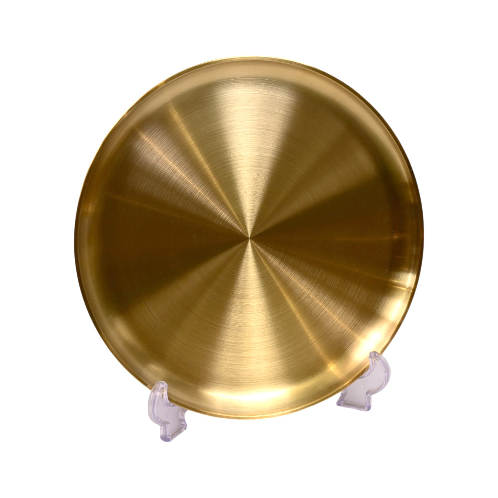 TRAY STEEL GOLDEN ROUND 5237 Default Title - MamasJan Crockery