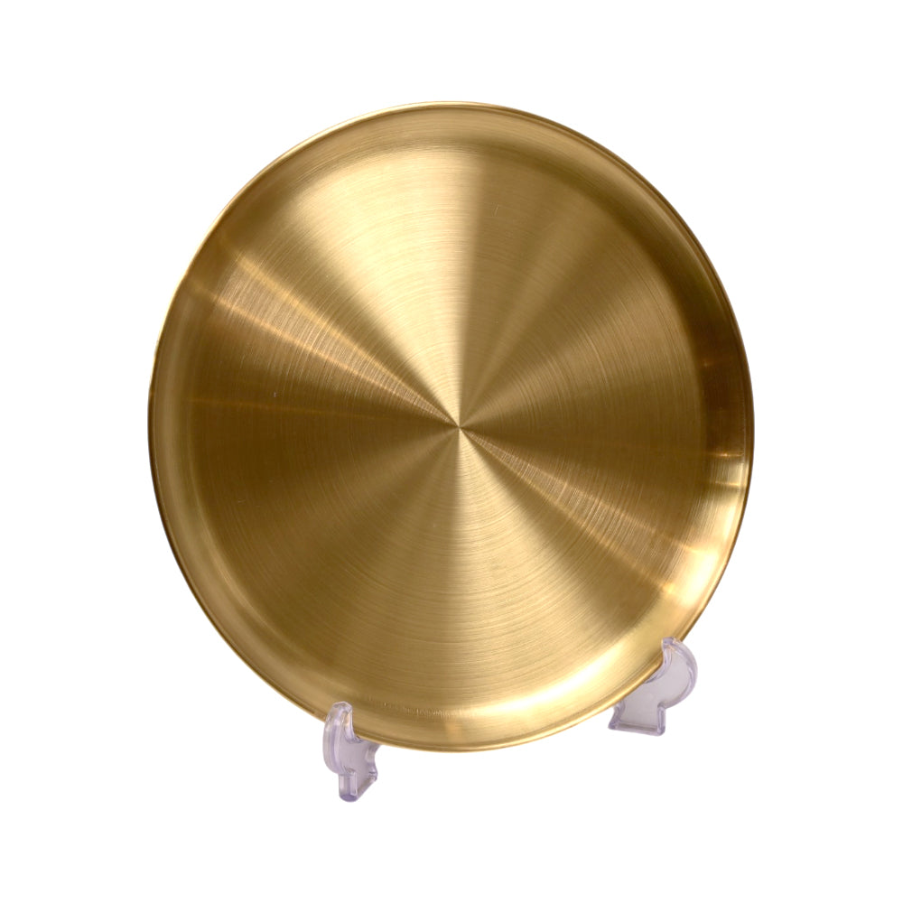 TRAY STEEL GOLDEN ROUND 5244 Default Title - MamasJan Crockery