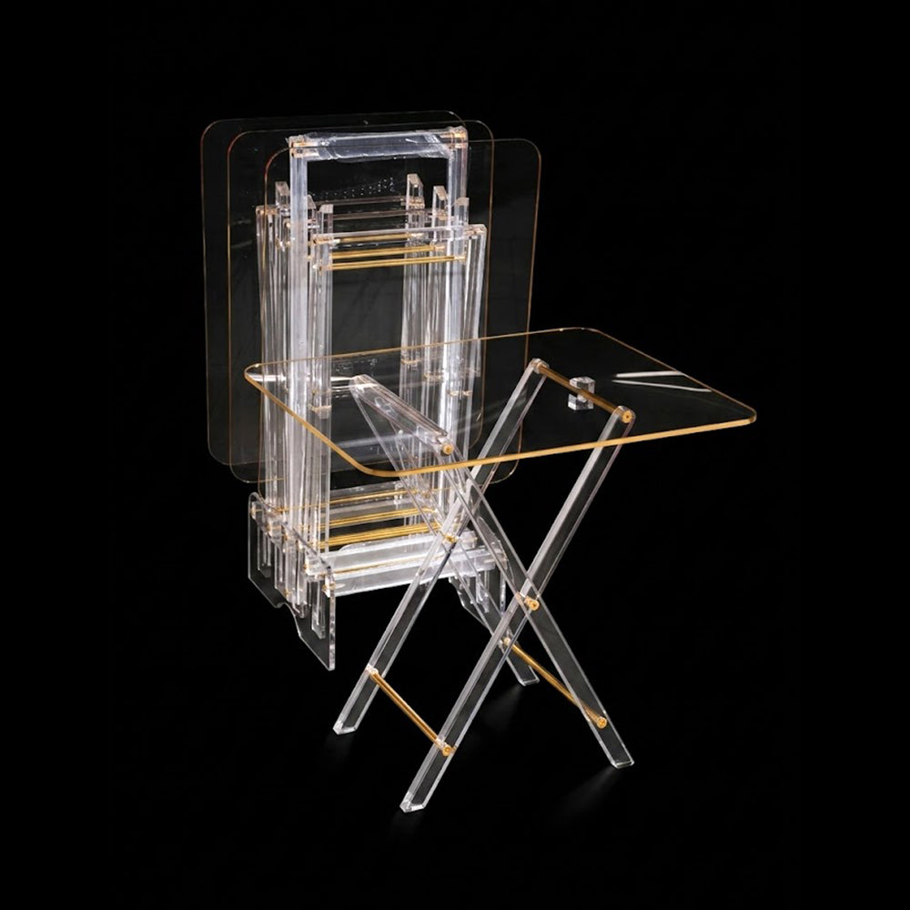 ACRYLIC TABLE 4PC SET IR ZD15TH Default Title - MamasJan Household
