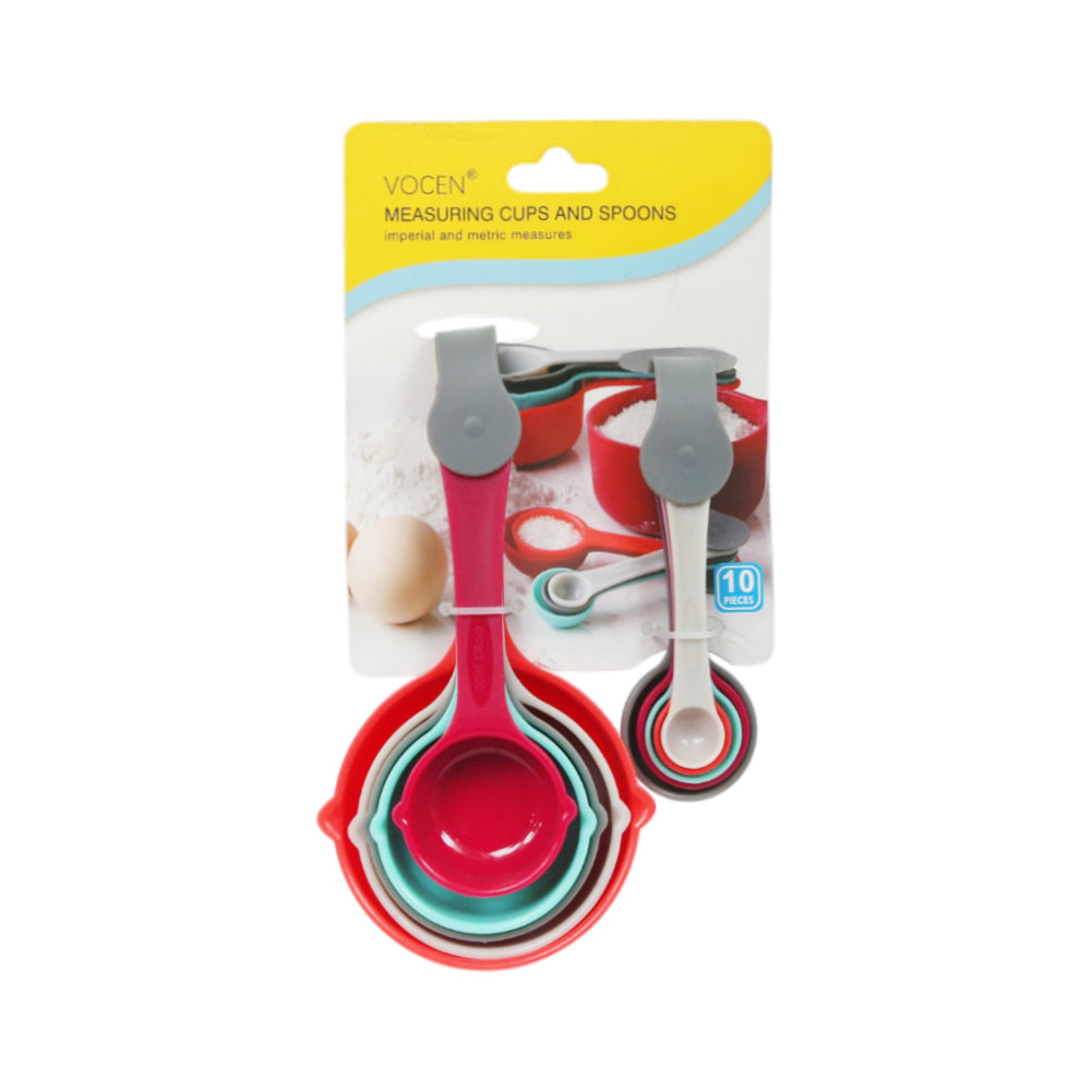 MEASURING CUP WITH SPOON SET 10PC 100040 ZIK Default Title - MamasJan Crockery