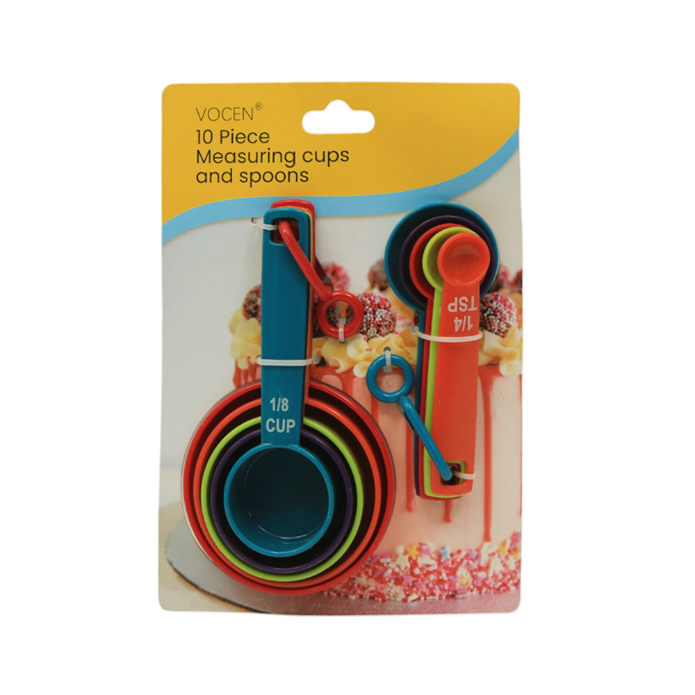 MEASURING CUP WITH SPOON SET 10PC 100193 ZIK Default Title - MamasJan Crockery