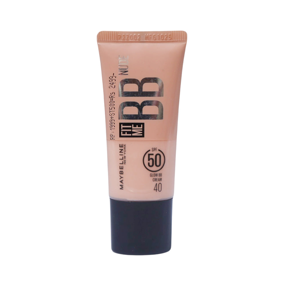 MAYBELLINE FIT ME BB NUDE GLOW CREAM 40 SPF50 30ML Default Title - MamasJan Makeup