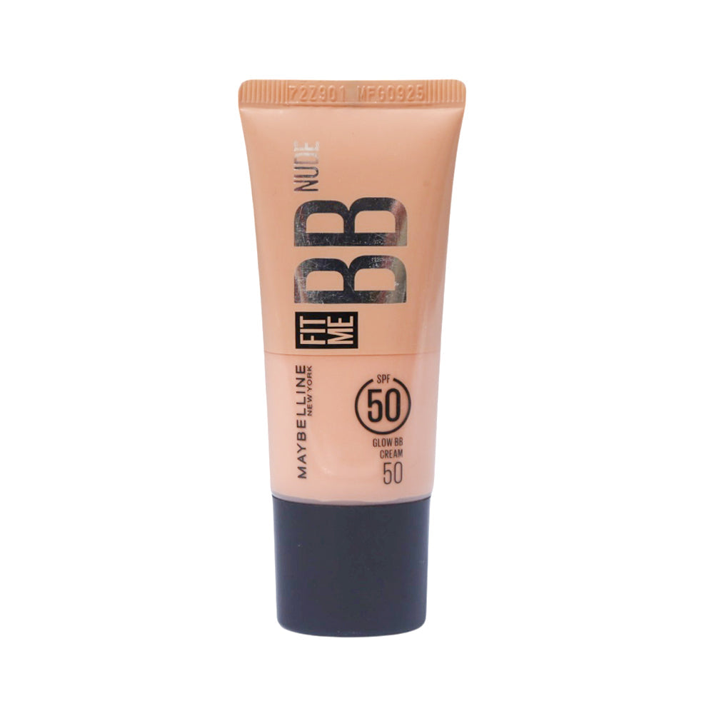 MAYBELLINE FIT ME BB NUDE GLOW CREAM 50 SPF50 30ML Default Title - MamasJan Makeup