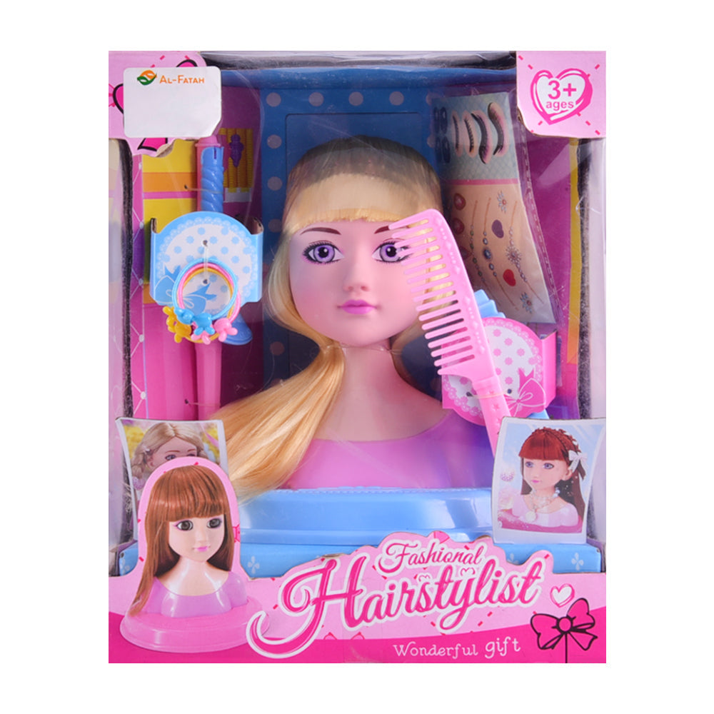 005-6B FASHION HAIR STYLING DOLL HEAD ID Default Title - MamasJan Toys