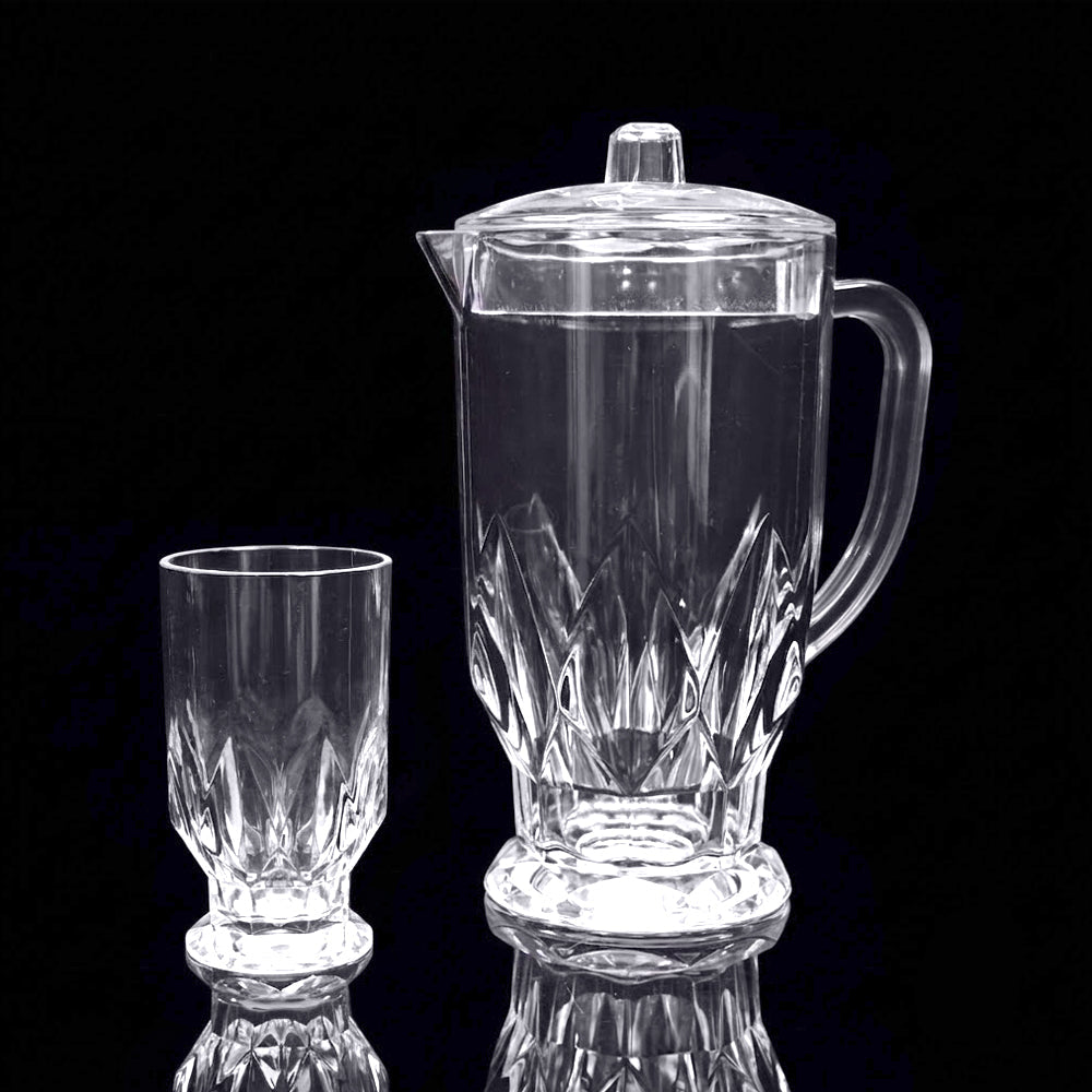 WATER SET 7PC ACRYLIC IR 5025H6 Default Title - MamasJan Crockery