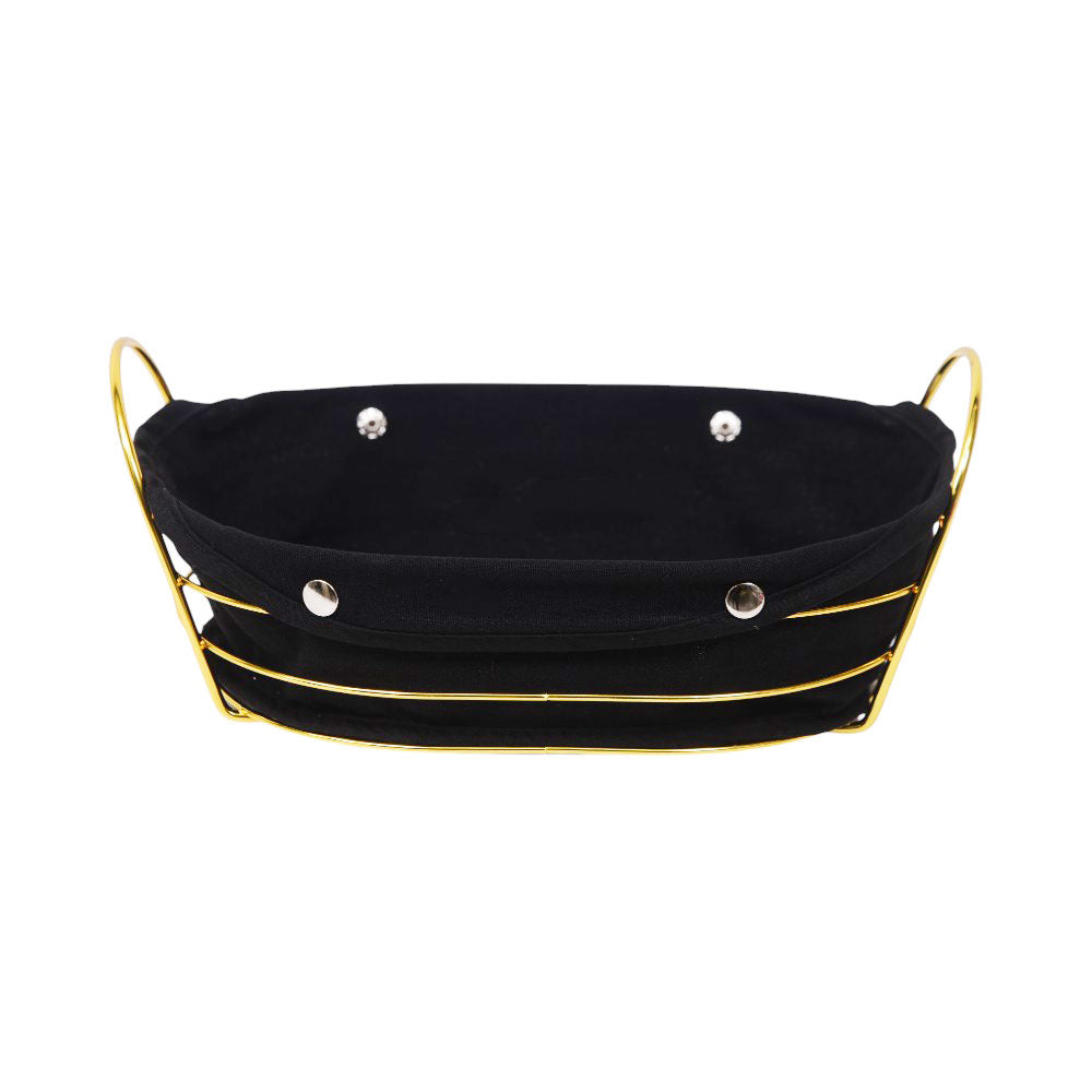 BREAD BASKET STEEL GOLDEN YM11250GB Default Title - MamasJan Crockery