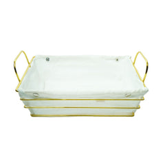 BREAD BASKET STEEL GOLDEN YM11450GW Default Title - MamasJan Crockery