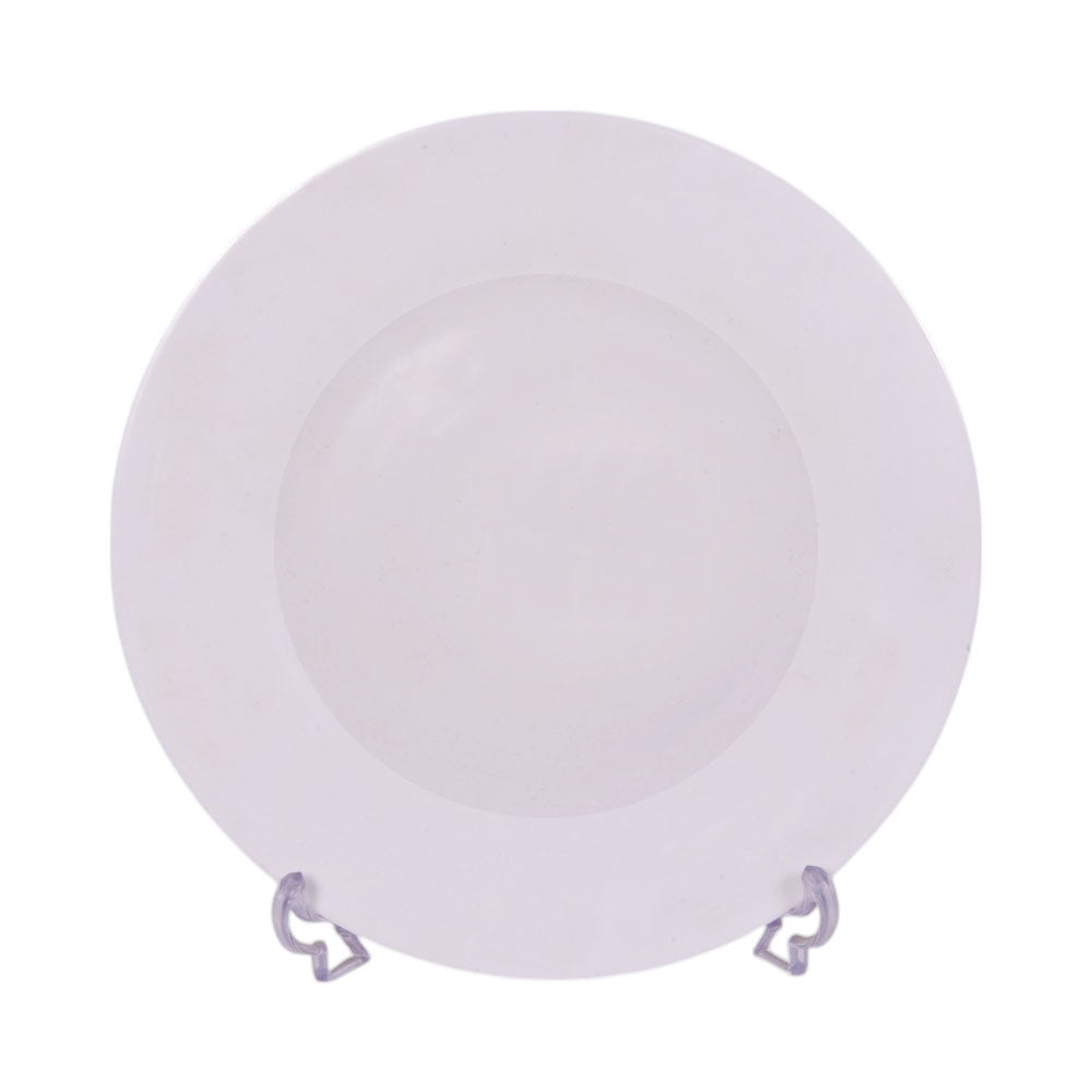 PLATE DINNER MANAL WHTIE ROUND E0011 Default Title - MamasJan Crockery