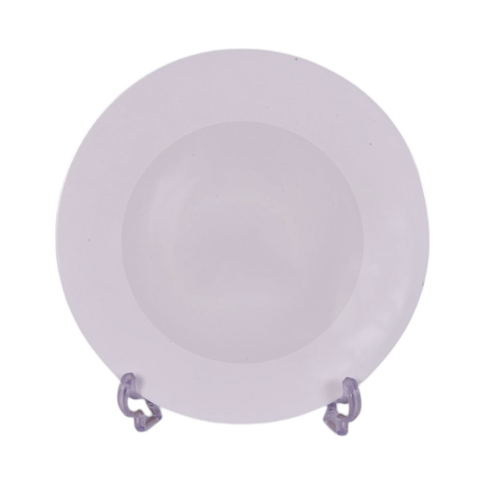 PLATE QUARTER MANAL WHITE ROUND E0014 Default Title - MamasJan Crockery