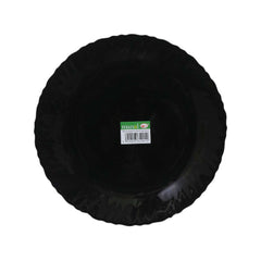 PLATE DINNER BLACK MANAL ROUND B0029 Default Title - MamasJan Crockery