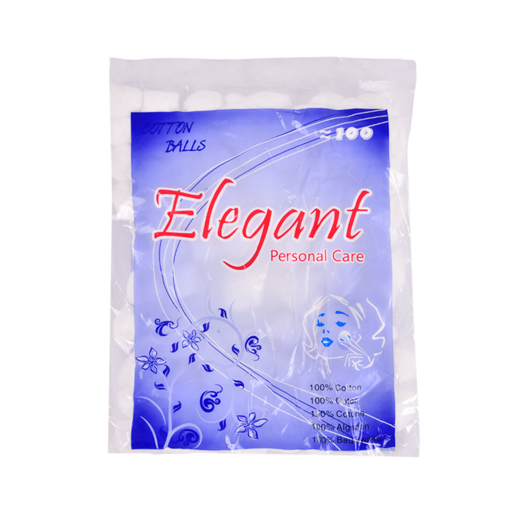 ELEGANT COTTON BALLAS 100PC Default Title - MamasJan Makeup