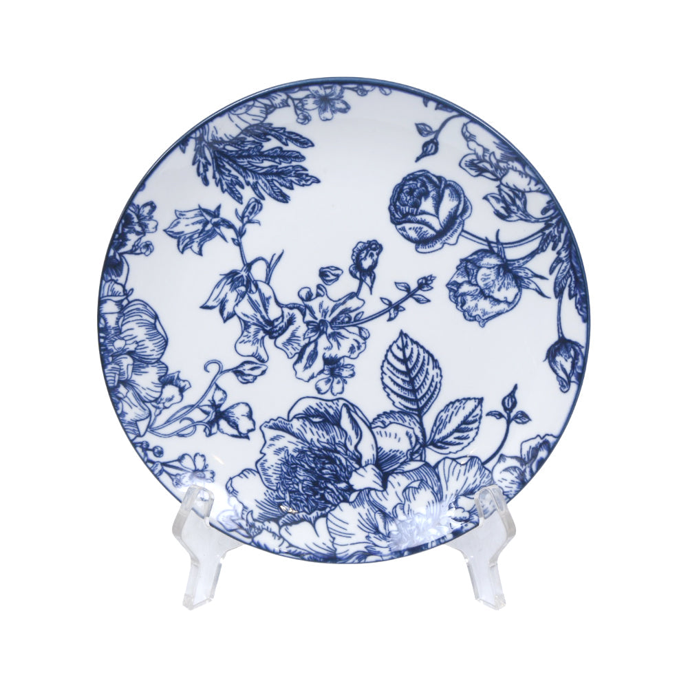 PLATE QUARTER PORCELAIN YHP7.5-101 BLUE Default Title - MamasJan Crockery