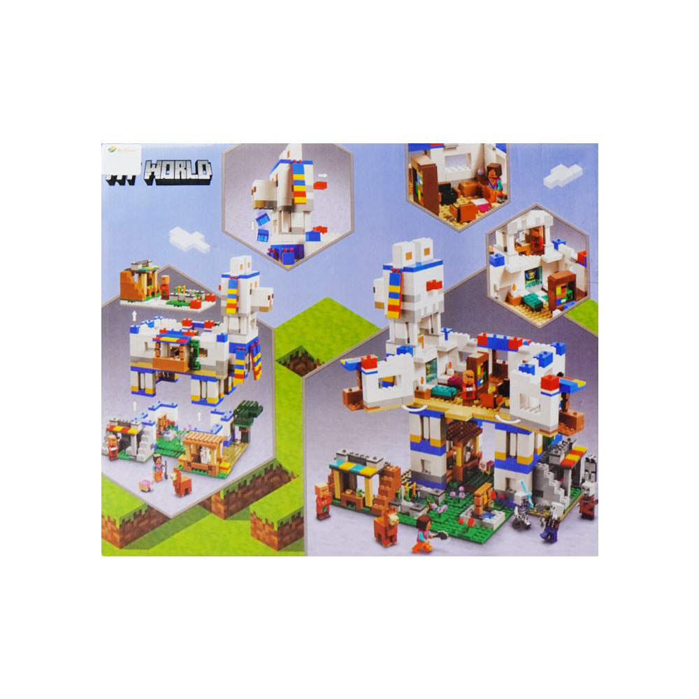 23005 LPN THE LLAMA VILLAGE BLOCKS 9+ Default Title - MamasJan Toys