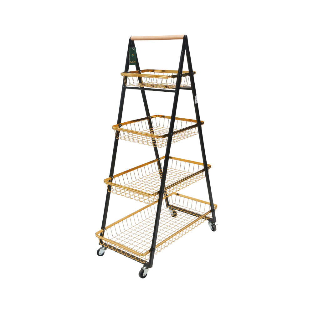 KITCHEN TROLLEY MULTI-FUNCTIONAL 4TIRE MJ4033 Default Title - MamasJan Crockery