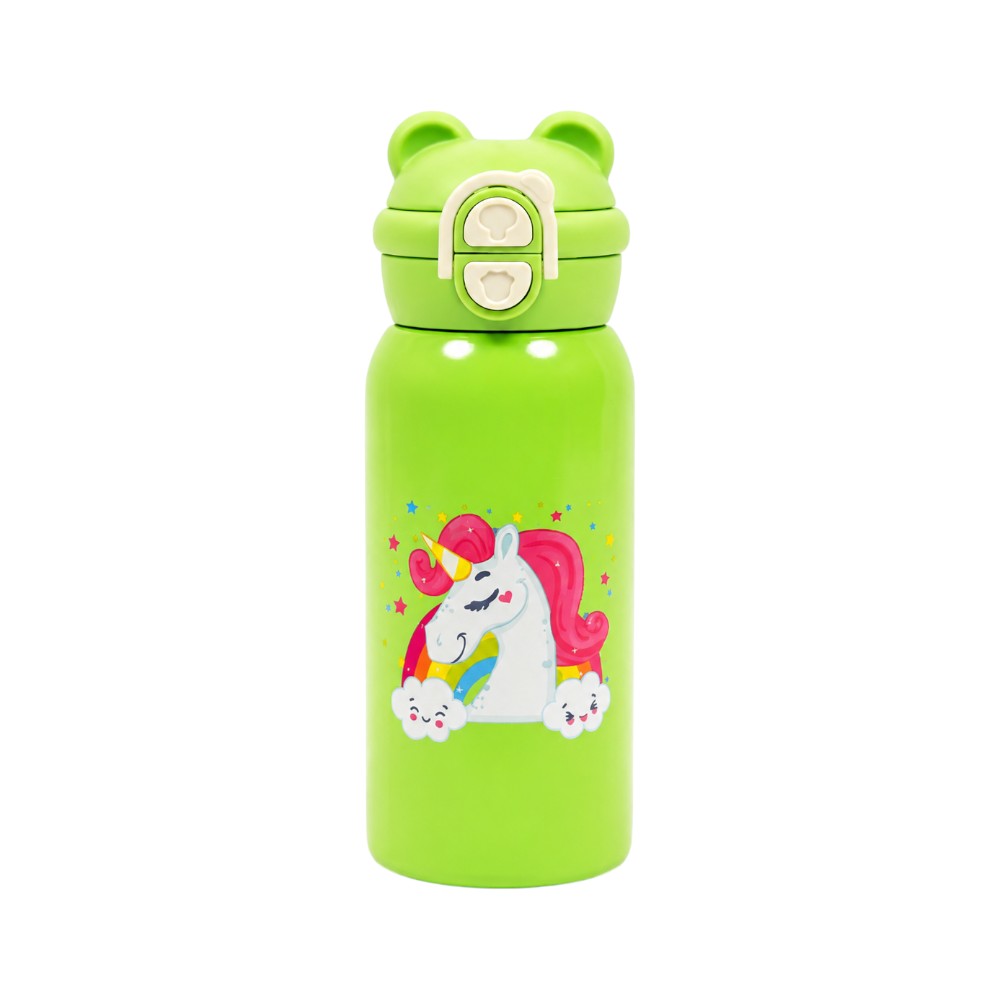 2601 SS VACUUM FLASK WATER BOTTLE UNICORN 500ML S.T Default Title - MamasJan Toys