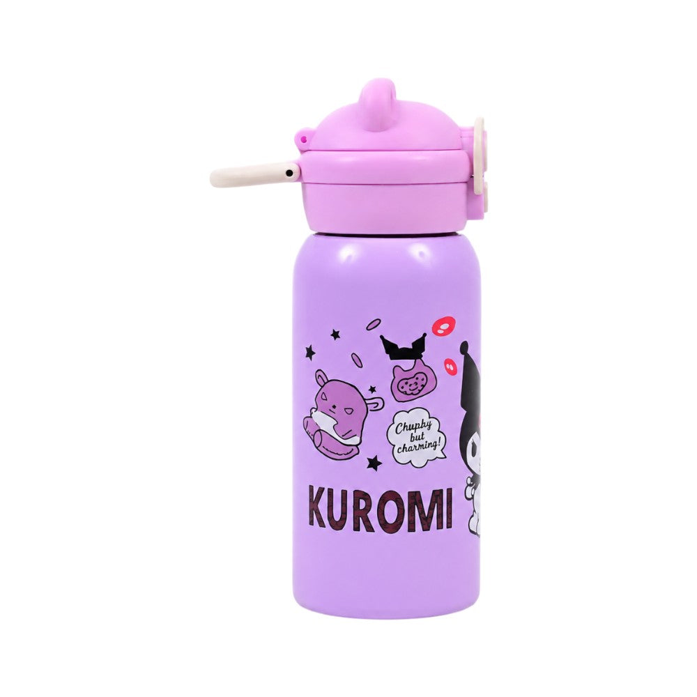 2601 SS VACUUM FLASK WATER BOTTLE KUROMI 500ML S.T Default Title - MamasJan Toys