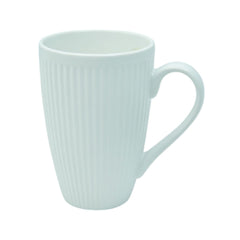 MUG PORCELAIN MATT GLAZE STRIPE WHITE LYMG30MG2WH Default Title - MamasJan Crockery