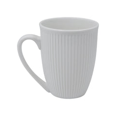 MUG PORCELAIN STRIPE WHITE LYMG36PL2WH Default Title - MamasJan Crockery