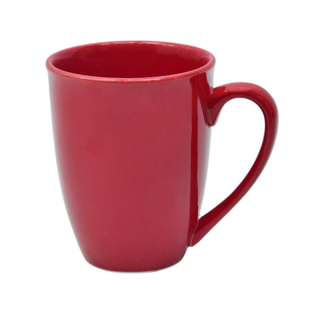 MUG PORCELAIN PLAIN RED LYMG36PL1RD Default Title - MamasJan Crockery