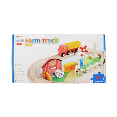 AI-24-215 WOODEN FARM TRACK Default Title - MamasJan Toys