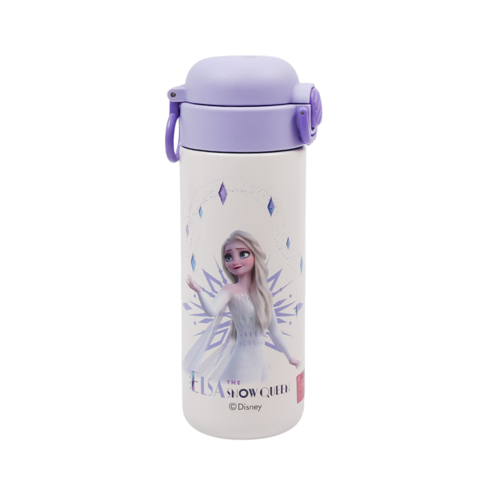 5112-5 METAL WATER BOTTLE ELSA SNOW QUEEN 500ML Default Title - MamasJan Toys