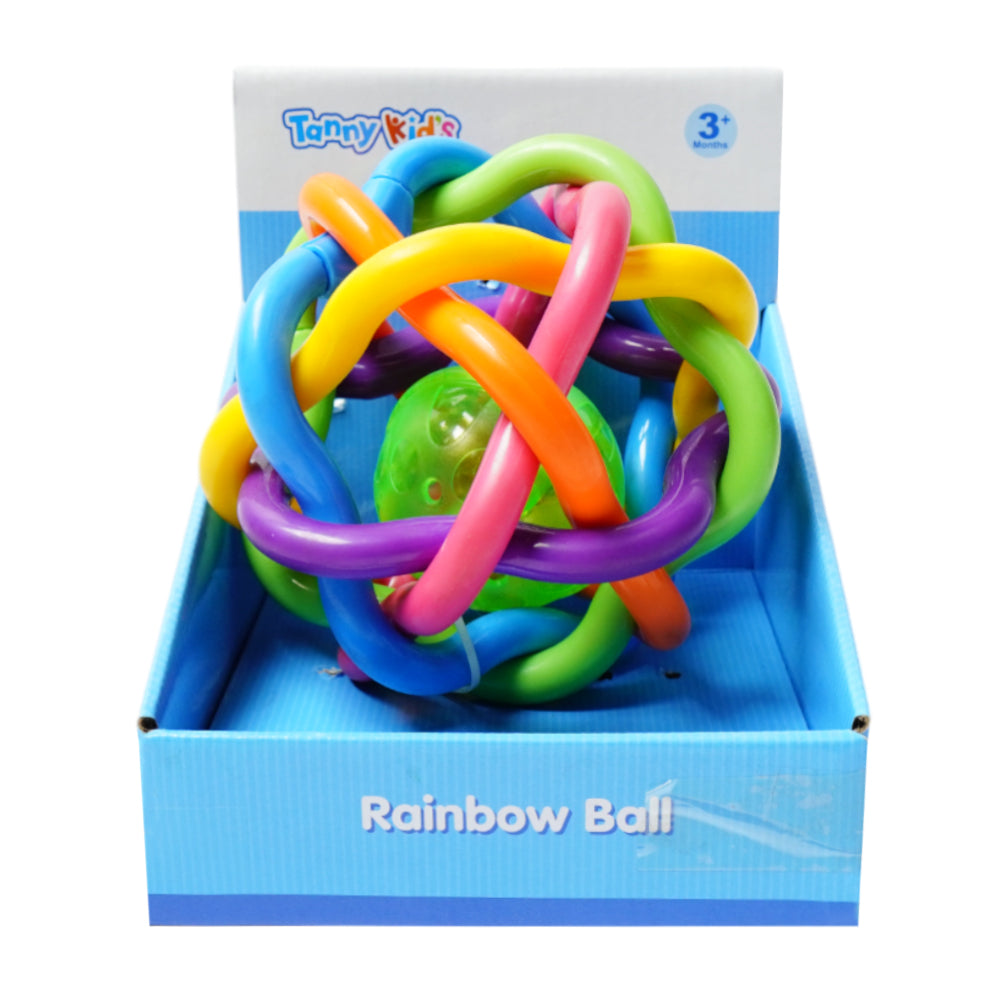 TY9029 TANNY KIDS RANBOW BALL RATTLE ID Default Title - MamasJan Toys