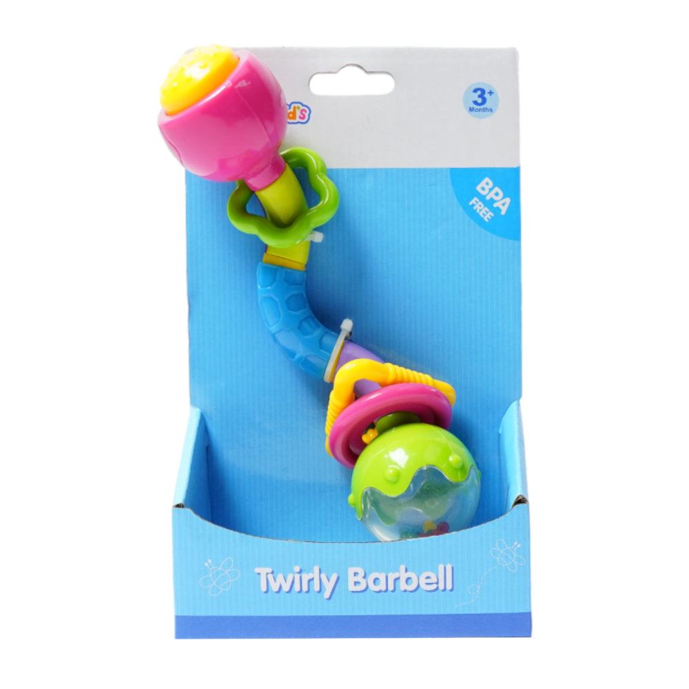 TY9060 TANNY KIDS TWIRLY BARBELL RATTLE ID Default Title - MamasJan Toys