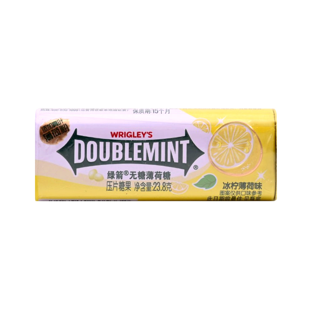 WRIGLEYS DOUBLE MINT SUGER FREE CANDY ICE LEMON MINT 23.8 GM Default Title - MamasJan Grocery Food