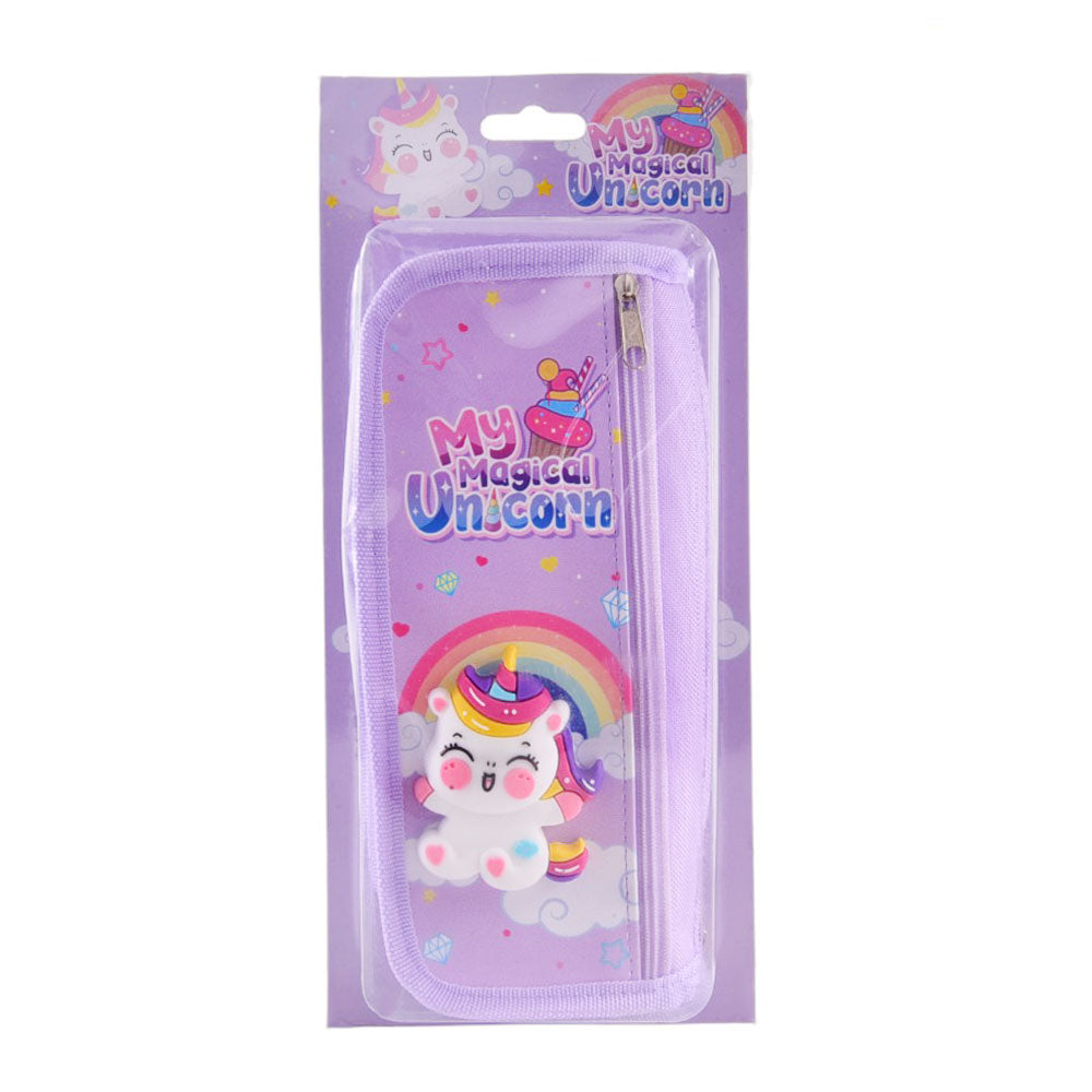 7363 ENJOY UNICORN MULTI COLOR PENCIL POUCH Z.B Default Title - MamasJan Toys