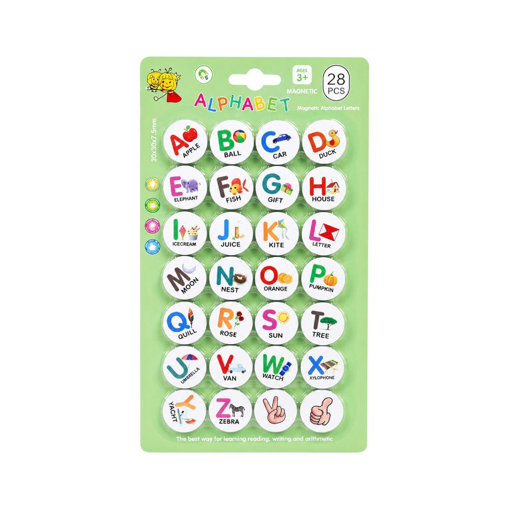 H-0131-B MAGNETIC ALPHABET LETTER 28PC IR Default Title - MamasJan Toys