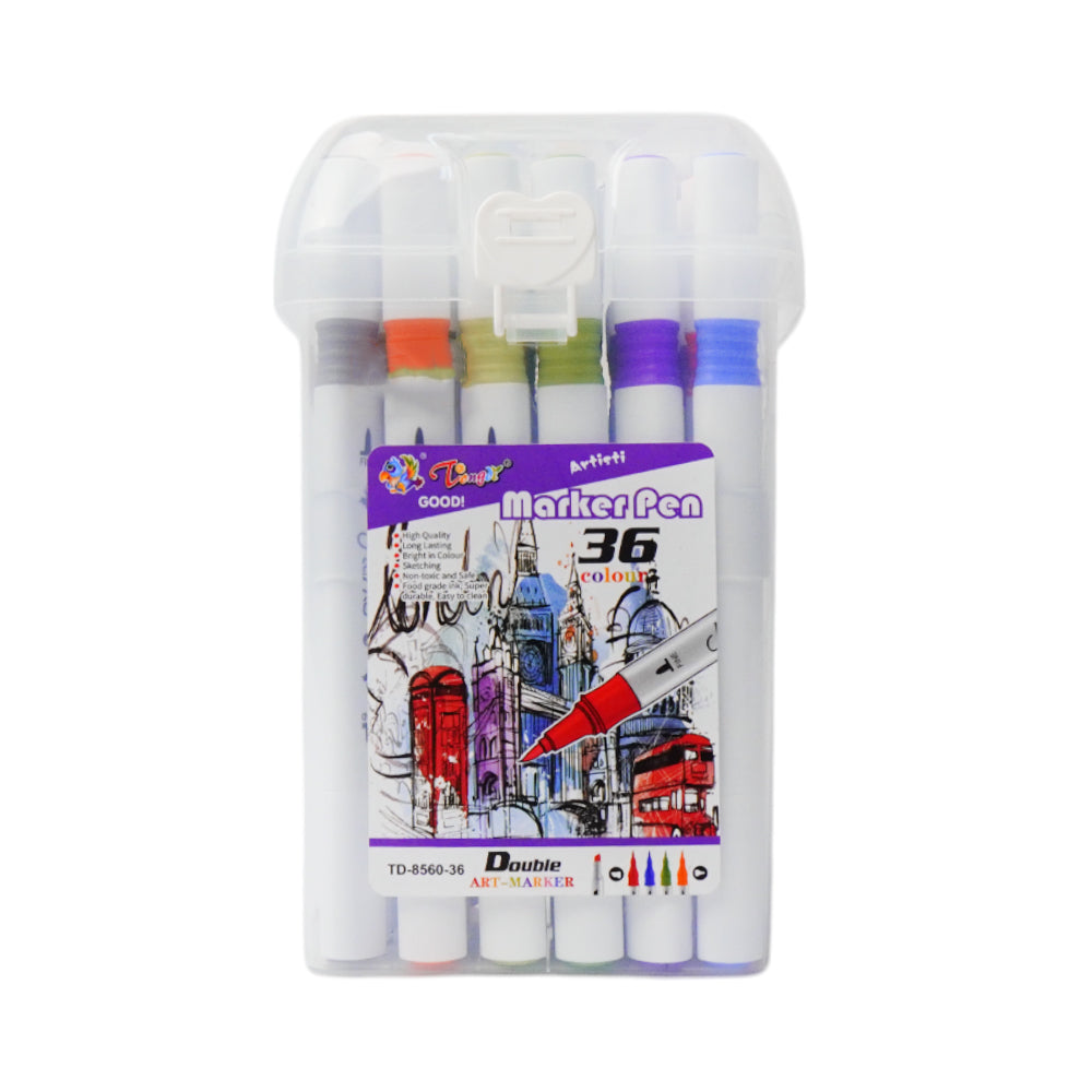 8560-36 DOUBLE ART MARKER 36CLR Default Title - MamasJan Toys