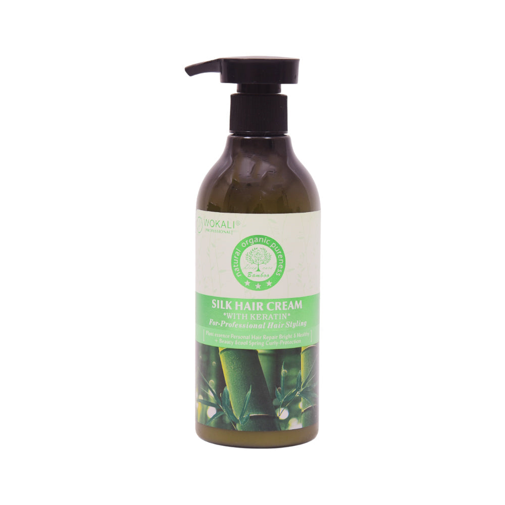WOKALI HAIR CREAM BAMBOO WITH KERATIN IR 300 ML WKL308 Default Title - MamasJan haircare
