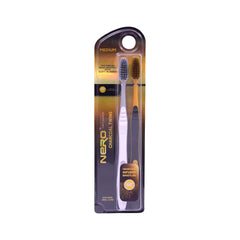 NERO TOOTH BURSH CHARCOAL TWINS MEDIUM K102 Default Title - MamasJan Grocery Nonfood