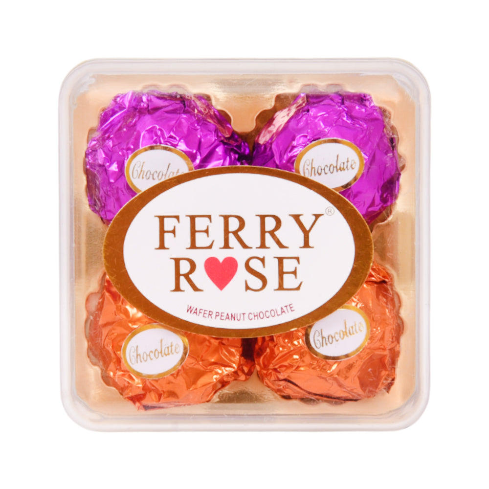 FERRY ROSE CHOCOLATE SQUARE SHAPE T-4 50 GM Default Title - MamasJan GroceryFoods