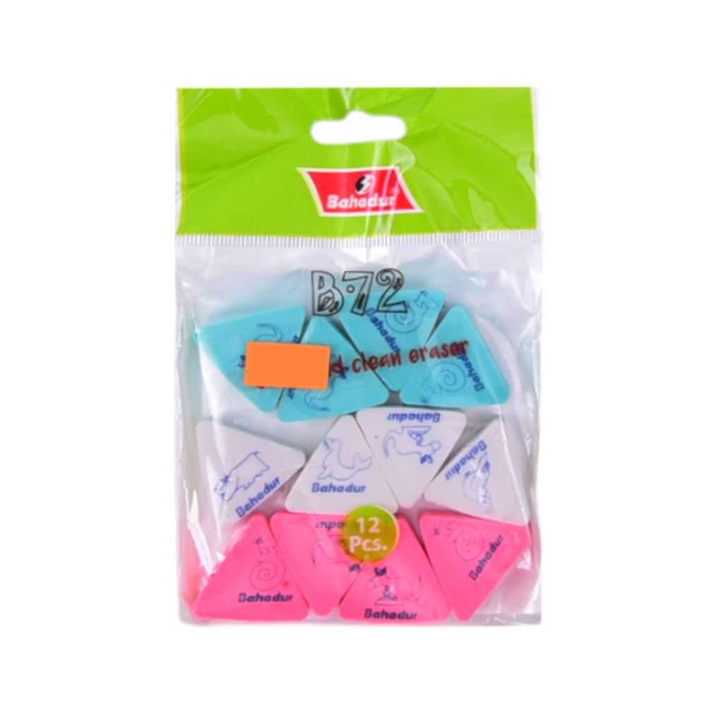 B-72 BAHADUR ERASER 12PC PACK B.I Default Title - MamasJan Toys