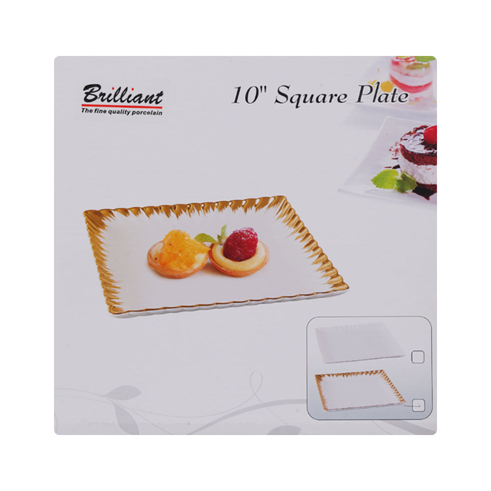 DISH BRILLIANT SQUARE BR8014 Default Title - MamasJan Crockery